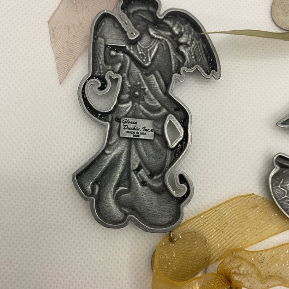 Gloria Duchin Silver Tone Pewter Angels - Picture 6 of 7